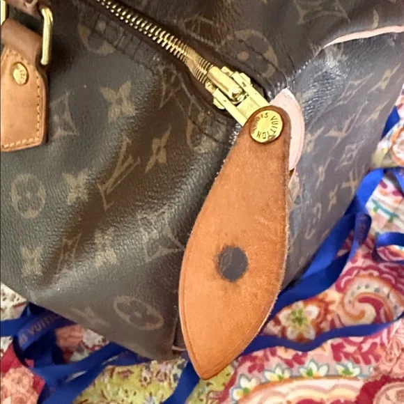 Louis Vuitton Monogram Speedy 35 Satchel - Brown & Tan - Picture 6 of 17